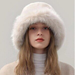 Plush Fur Bucket Hat